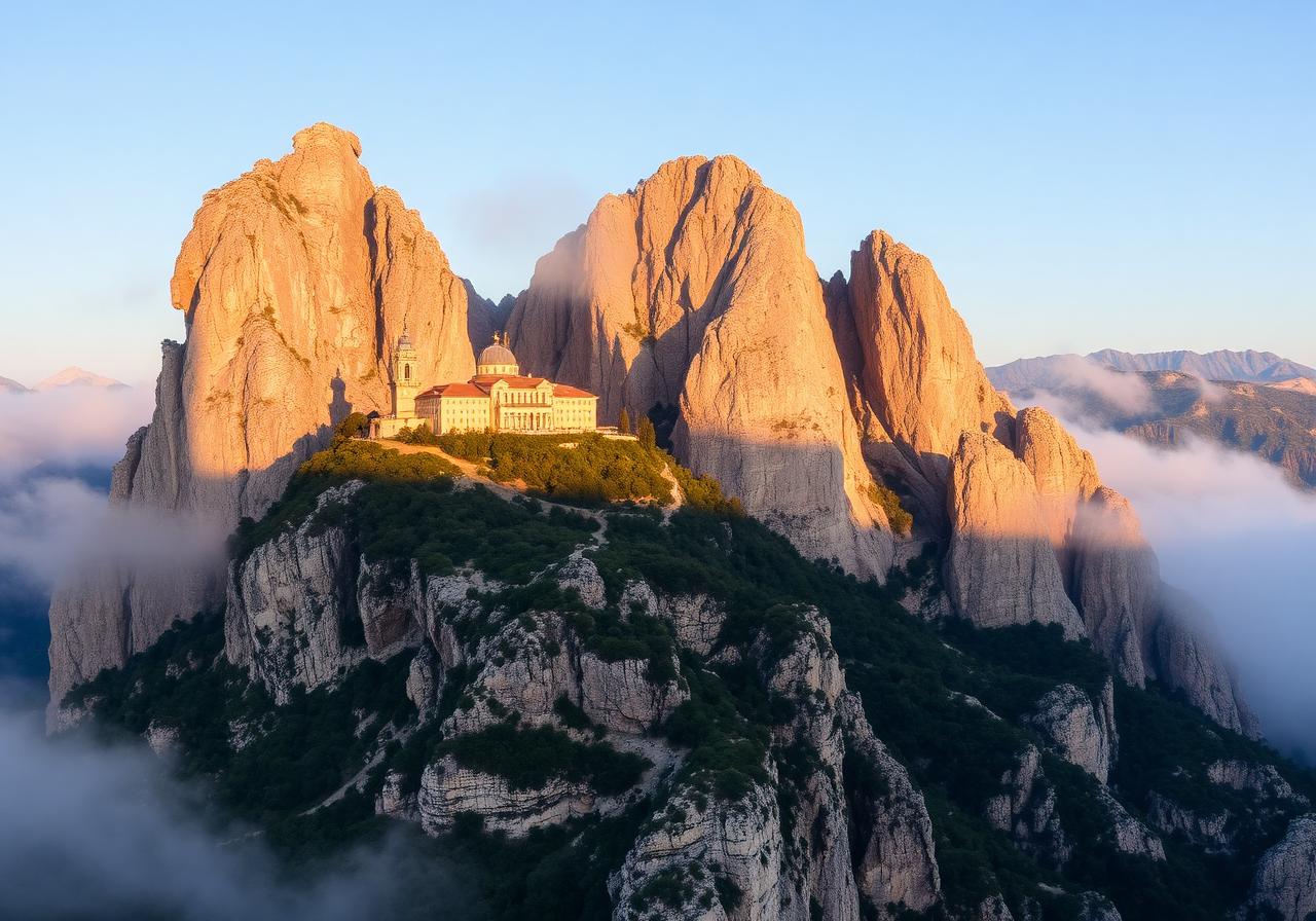 Montserrat mountain monastery