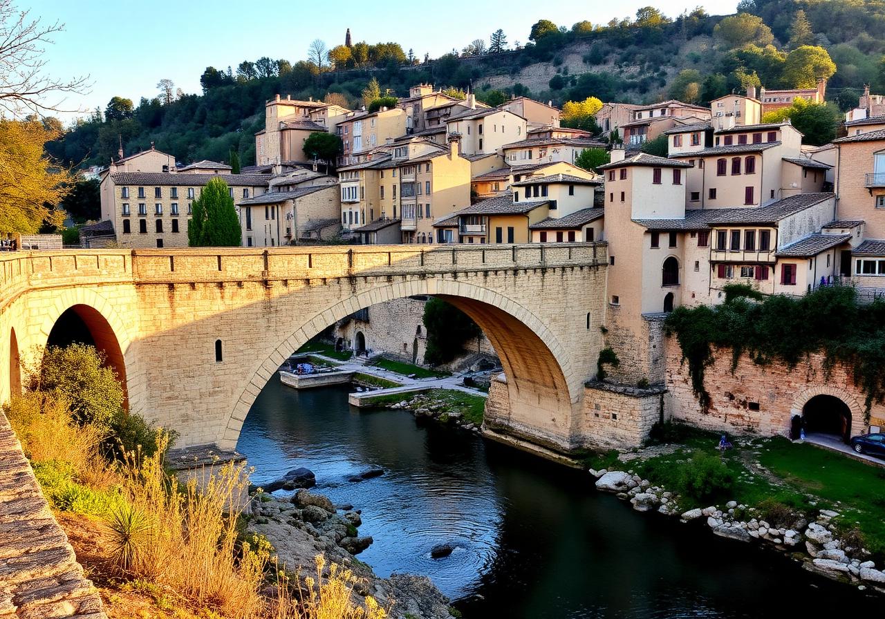 Besalú medieval bridge